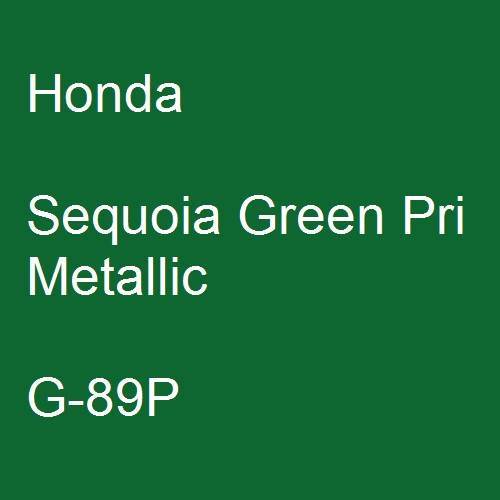 Honda, Sequoia Green Pri Metallic, G-89P.